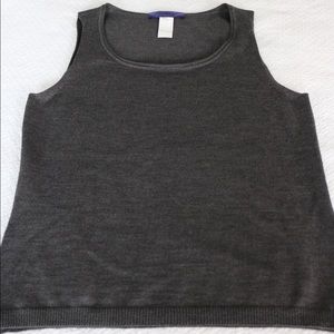 Les Copains Blue Wool Shell